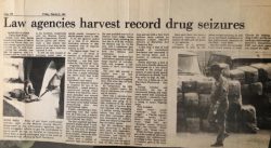 The largest drug seizure in South Florida 40 years ago I was first photographer on site