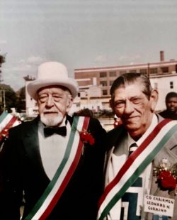 I took this photo of my grandfather in 1989 with Mr. Angelo, in 1947 The boogies put a contract out of my grandfather that’s why he fled the Key West back then Mr. Angelo was the one carrying the contract after 40 years they gave each other a hug Elizabeth New Jersey