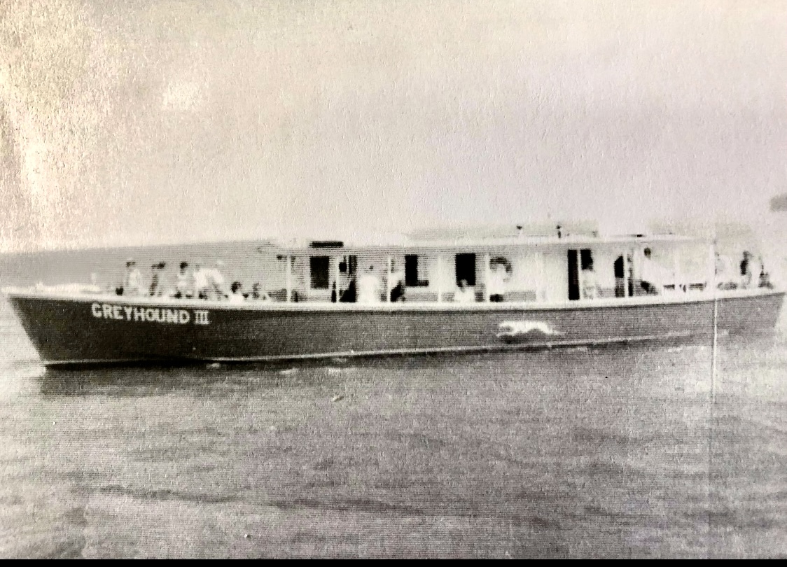 This is my grandfather‘s third boat the greyhound three it was 65 feet long had to super charged diesel engines in it it could pretty much go faster then any Cuban marine patrol boat and pretty much faster than most of the boats with the Coast Guard This boat got to go out to the reef in less than one hour during the day as far as those night smuggling trips to Cuba my grandfather drove it with no running lights This is the boat that he brought the CIA agents back-and-forth to Cuba while he was smuggling rum and sponges