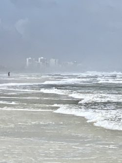 Once a week Lisa and I go to the East Coast about 5 miles south of Daytona Beach it’s crazy nobody is ever there A friend of ours has a condo right on the beach there nobody’s ever in the pool no one’s ever around it’s crazy that’s Daytona in the background