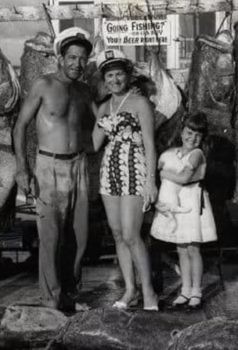 This is my grandfather the famous Captain Tony with my second grandmother and my aunt Coral, he was a mob guy from Elizabeth New Jerse Who fled to Key West in 1947 they put a contract out on him he is another important person in this category and also in the birth of the Terracina book he ended them having four wives 13 children my dad is his oldest son 85 years old still running around Key West while my Grandfather Became a rum smuggling Captain working for the CIA purchasing the original Hemingway bar he ends up becoming mayor of Key West he’s another Terracina that ran around with a camera you will see hundreds of his images on this category of him and his adventures